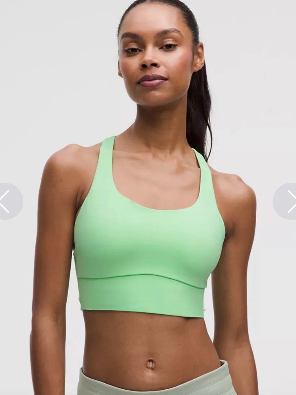 lululemon athletica Mint Green Scoop-Front Sports Bra